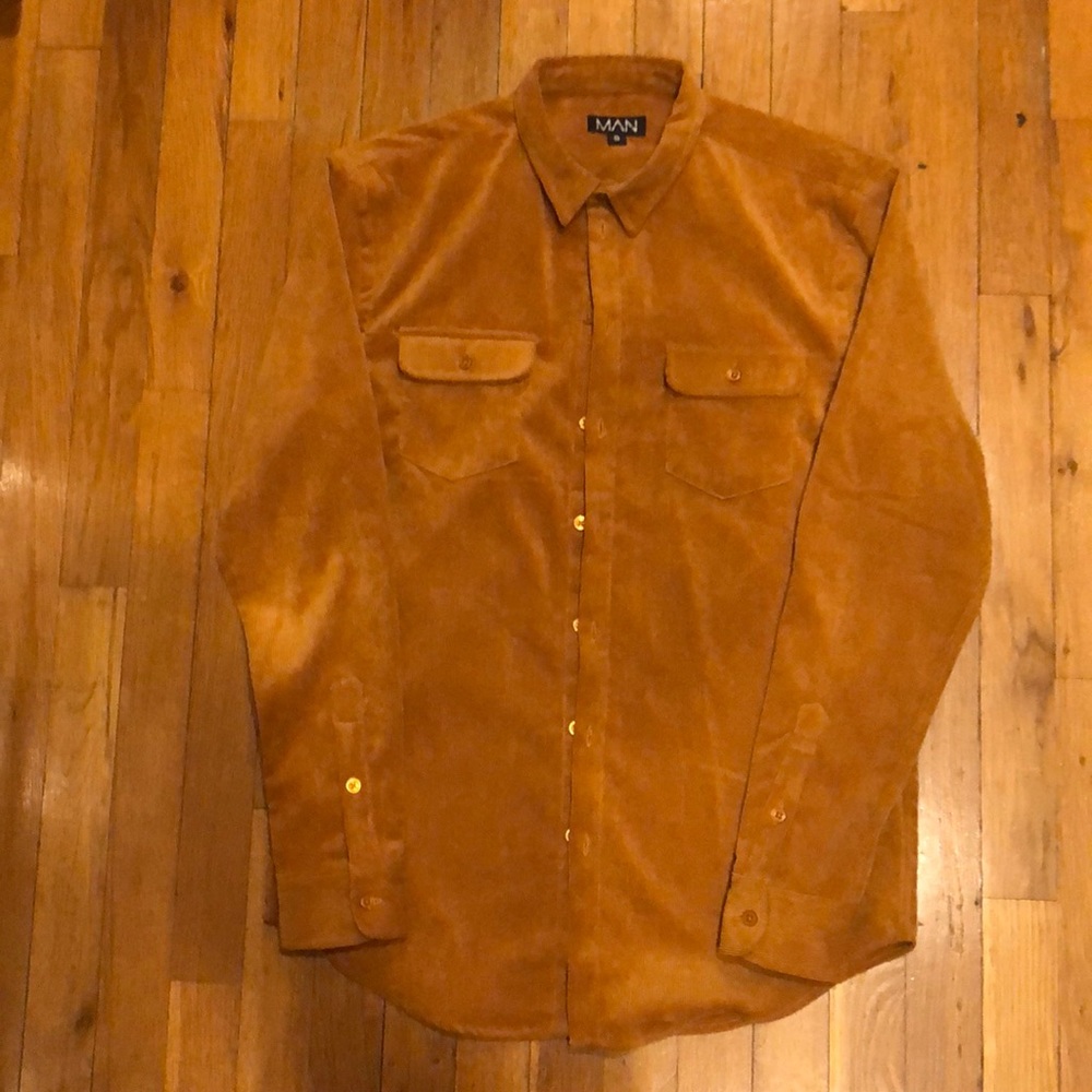 Man Corduroy Button Up